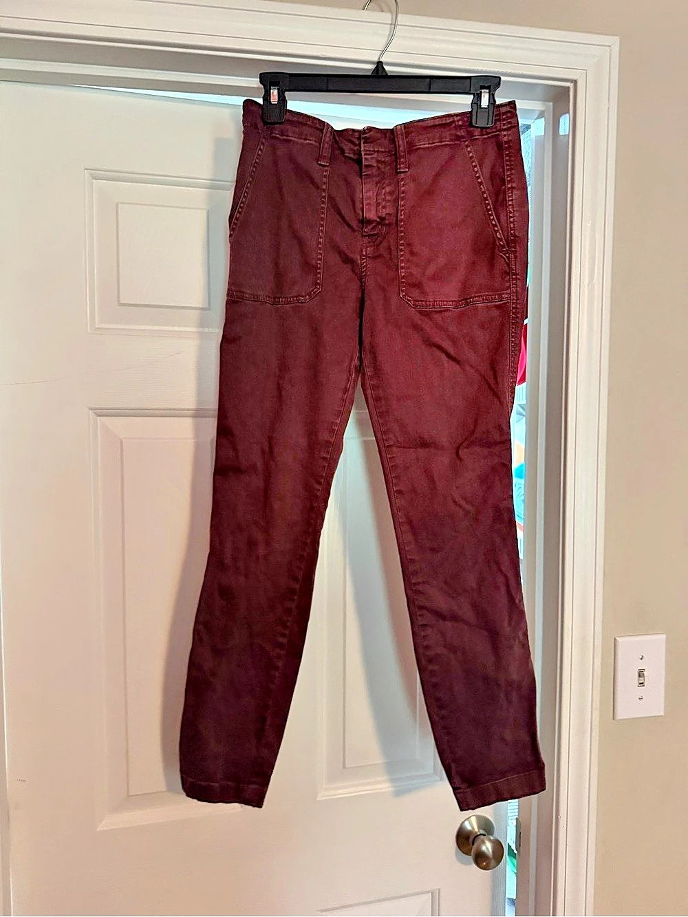 J.Crew Skinny Pants in Burgundy Waist 27